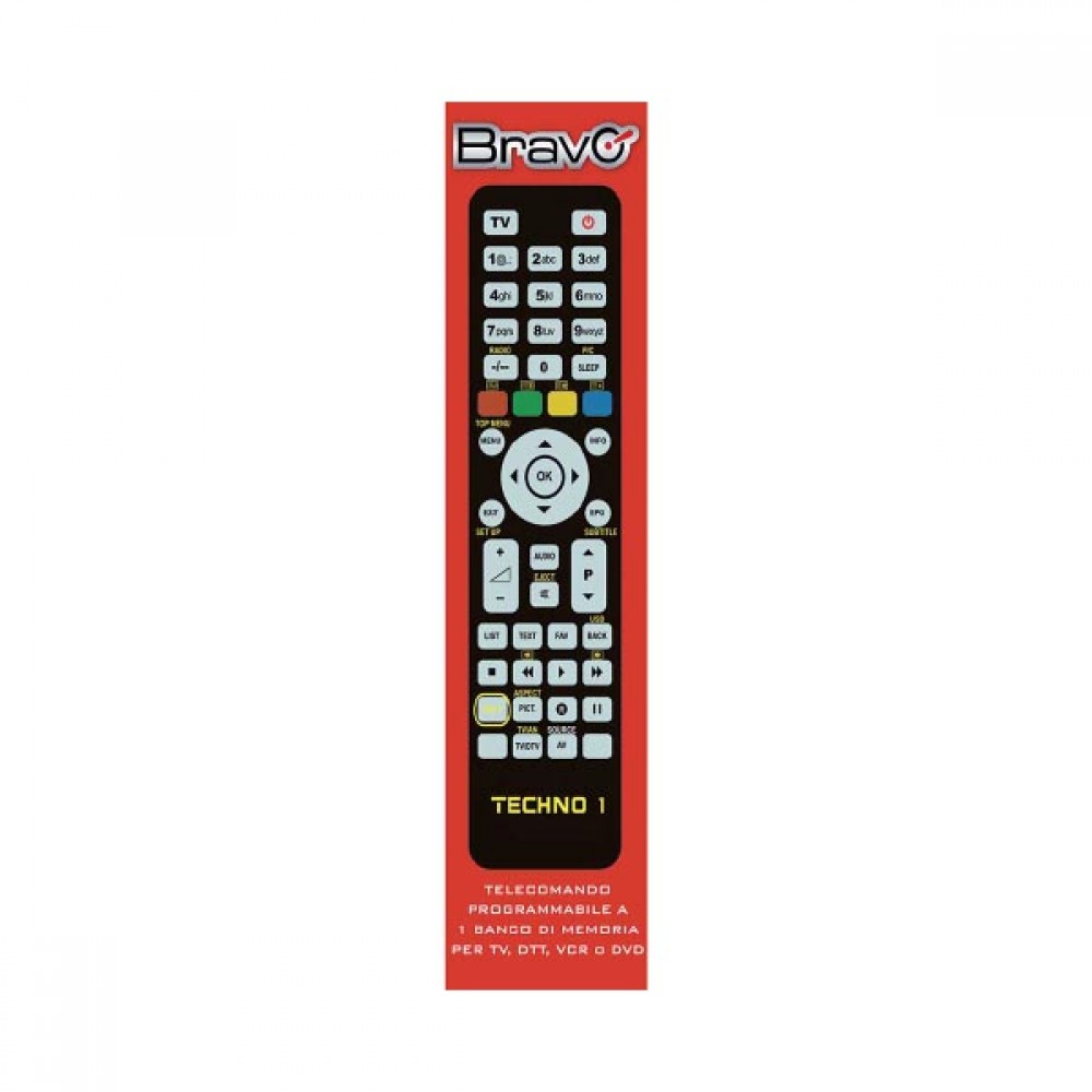 TECHNO1 Τηλεχειριστήριο προγραμματιζόμενο BRAVO